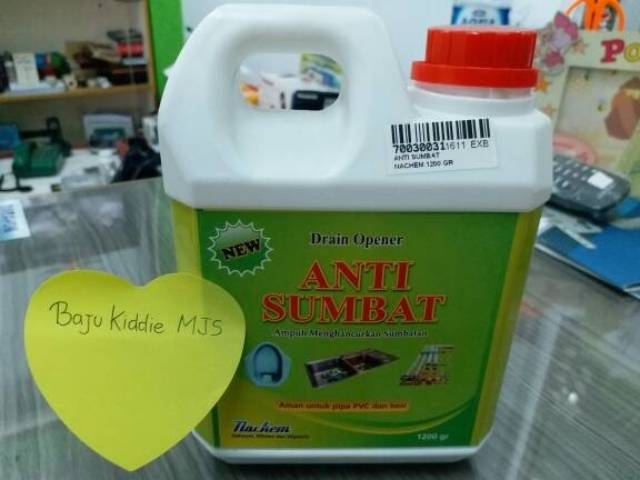 ANTI SUMBAT NACHEM 1200GR cairan cair anti mampet kamar mandi wc closet saluran air