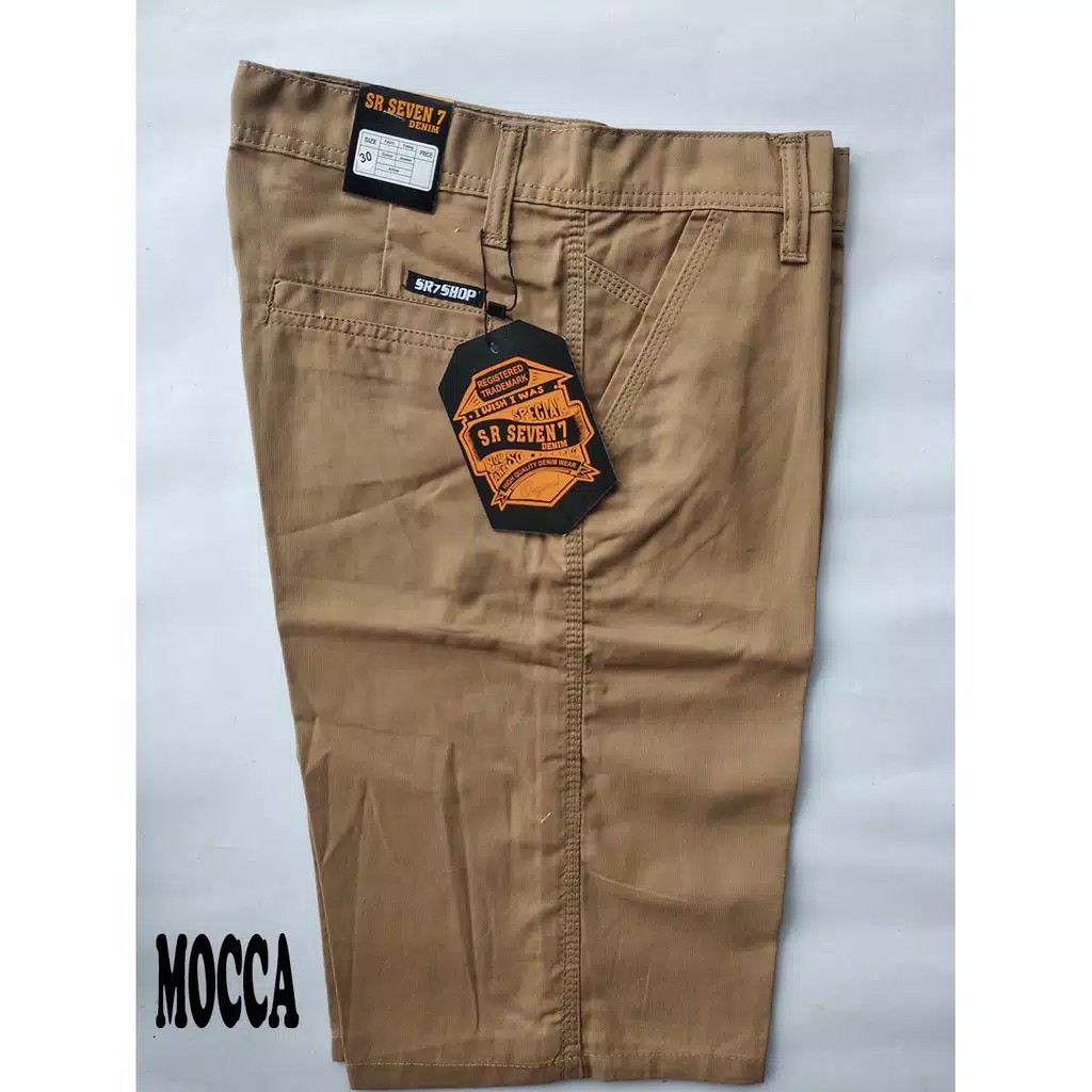 CELANA PENDEK PRIA CHINO JUMBO BIG SIZE Bahan Chinos Street/Melar Longgar