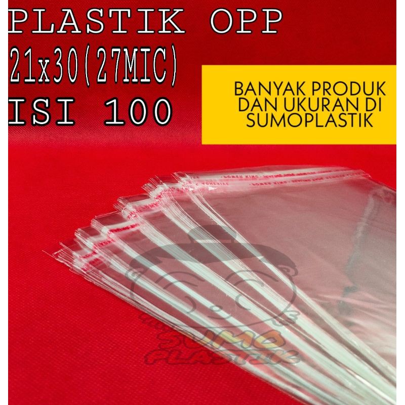 Opp plastik 21x30 TEBAL 27 MICRON