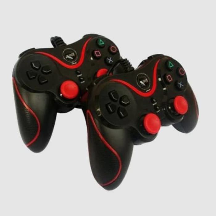 M-TECH Gamepad USB PC Double Getar M-TECH Inferno SY-881D Gamepad Setik Double Hitam