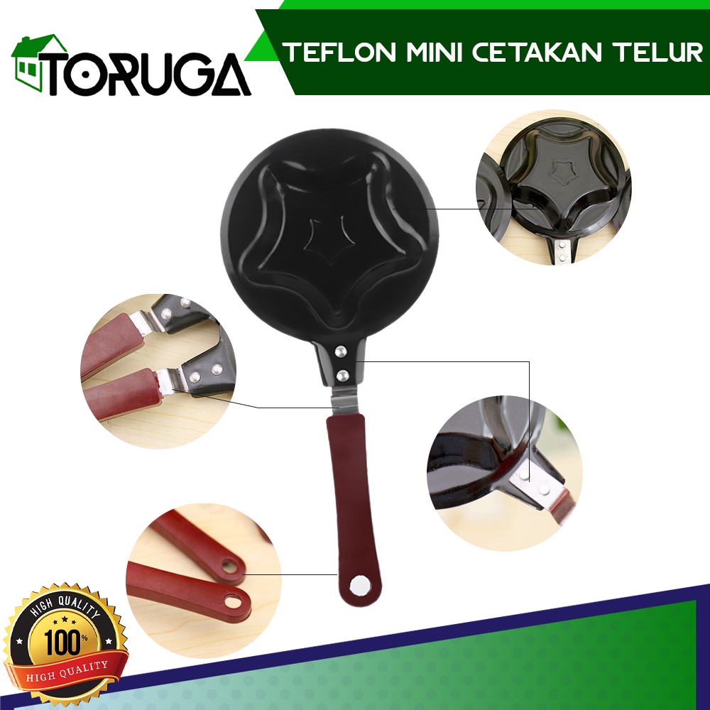 Teflon Mini Karakter Penggorengan Motif Anti Lengket Frying Pan Wajan Non Stick