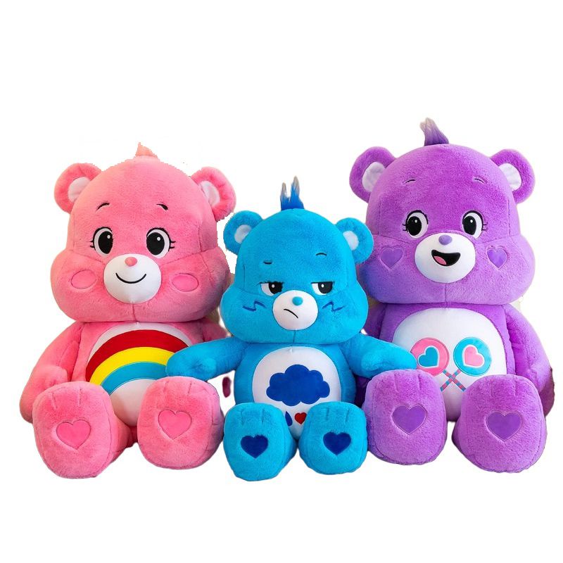 New Care Bears Cartoon Plush Toy Cute Rainbow Bear Soft Doll Child Companion Doll