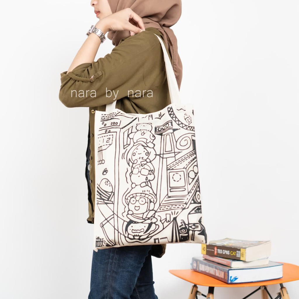 Nara Grosir - Body Crowd Totebag l Tas Wanita