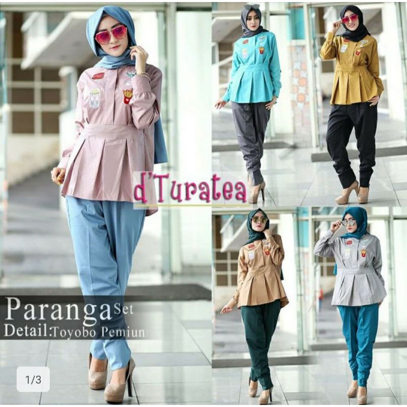 Setelan Baju Muslim D'Turatea Paranga Original