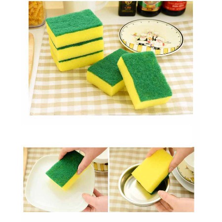 IKILOSHOP Sabut Spons Cuci Piring sponge scouring pad sponge 2 Dua Sisi Murah Tebal