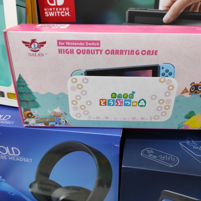 Nintendo Switch Nalan Carrying Case Pink Animal Crossing