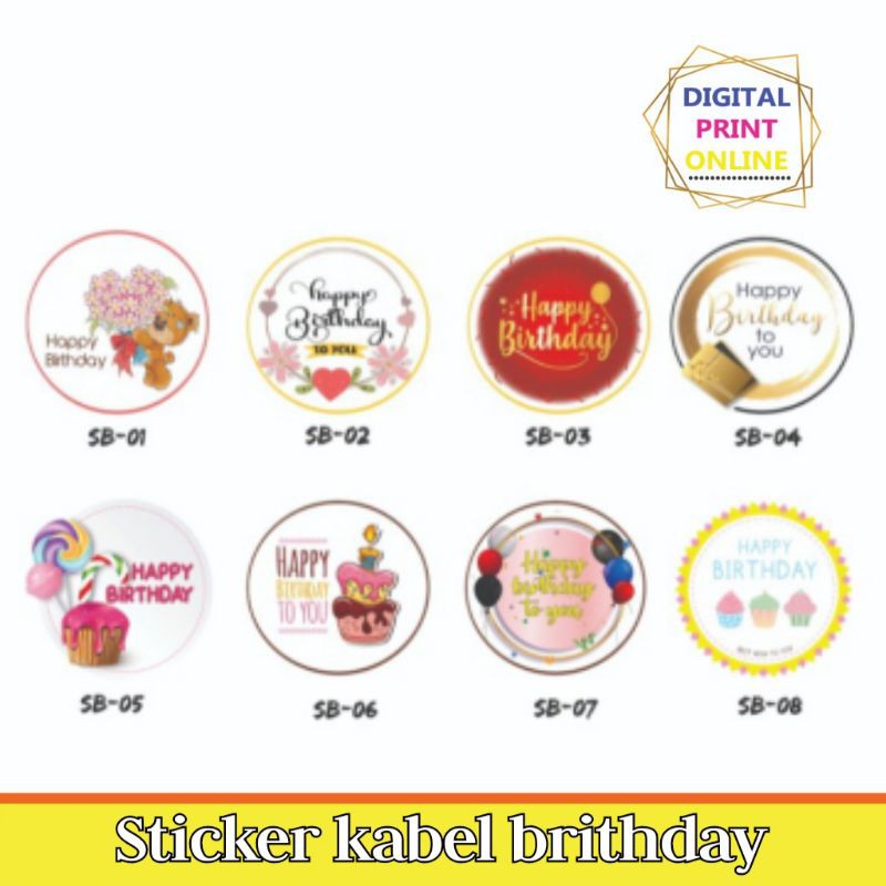 

sticker label brithday,ulang tahun,sticker label 10cm