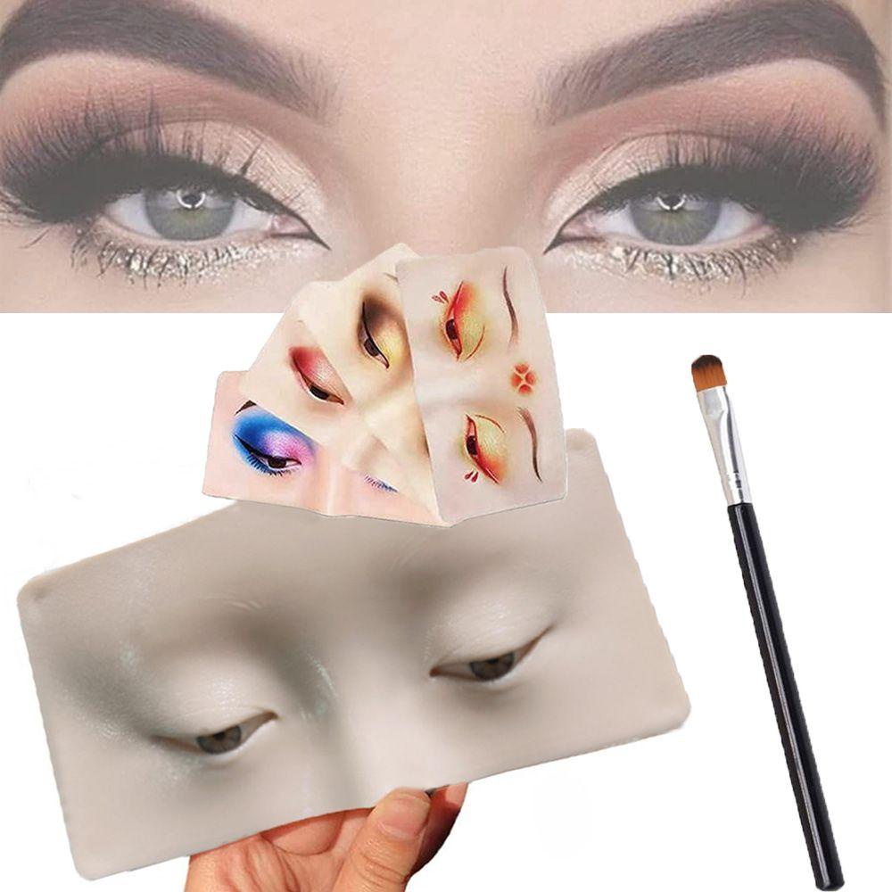 Preva Hadiah Alat Bantu Sempurna Untuk Artis eyelash Pemula Untuk Wajah Mata Pandang Kelopak Mata Dengan Brush Eyeshadow Berlatih Makeup Papan Wajah