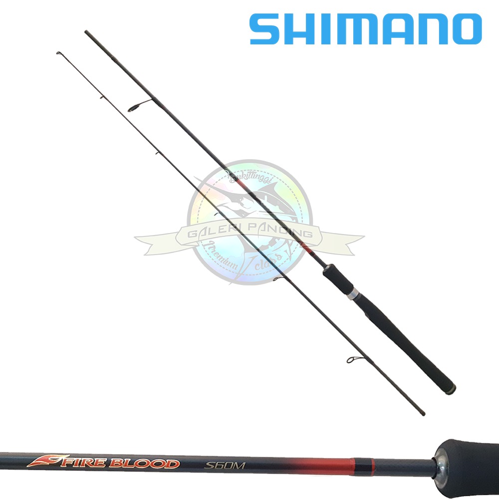 Joran Pancing Shimano Fire Blood S60M 8-16LB Fiji Alconite Guide