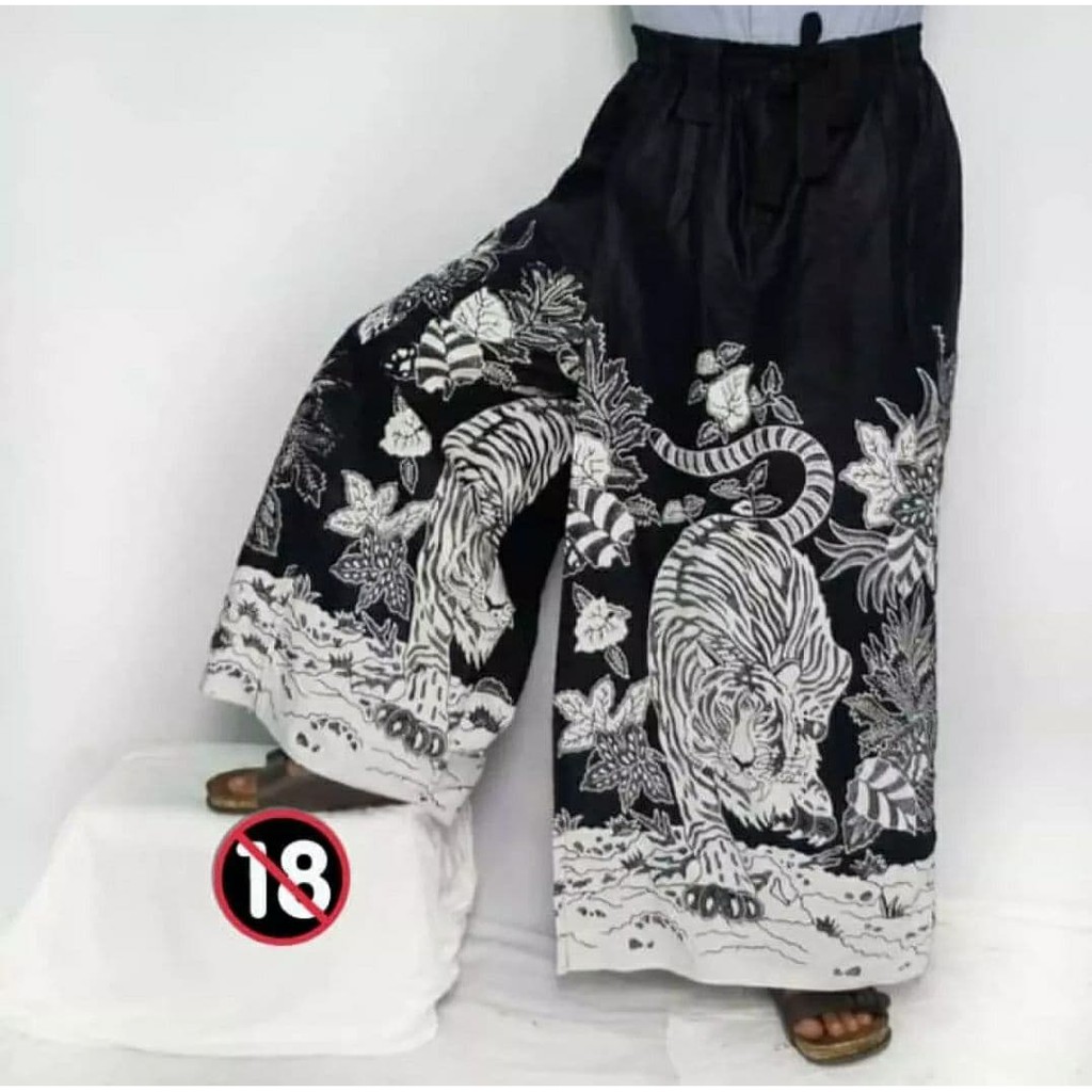 Sarung celana dewasa|sarung celana Pria dewasa|celana sarung motif macan asia monocrome