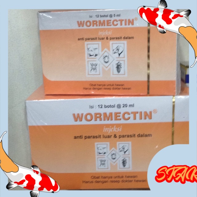 Obat kutu parasit suntik anjing kucing hewan ternak wormectin