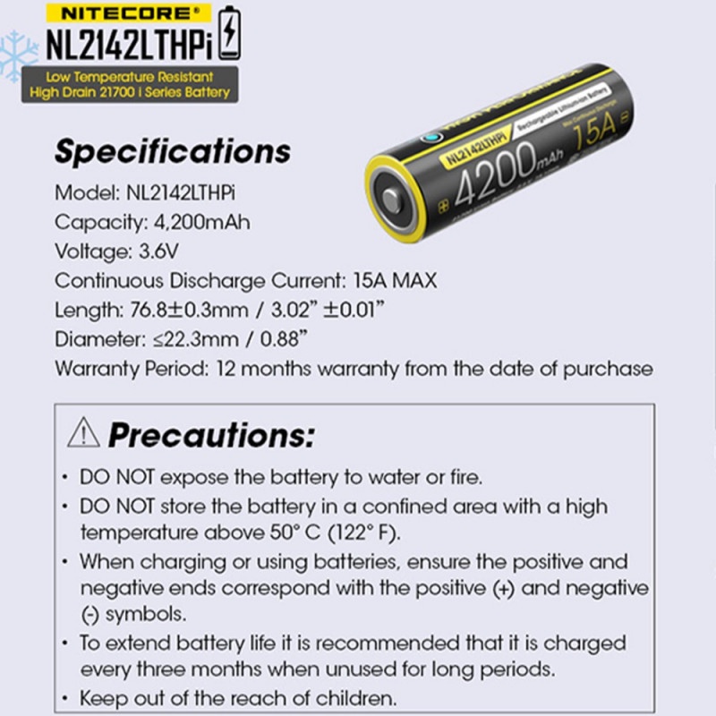 Baterai Li-ion Rechargeable 4200mAh 15A 3.6V Anti Overcharge