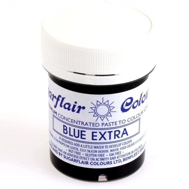 

Sugarflair Maximum Concentrated Paste Colours - Blue Extra pewarna biru