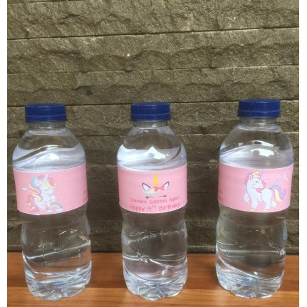 

Custom Sticker Label Botol Aqua Kecil Untuk Acara Event Ulang Tahun