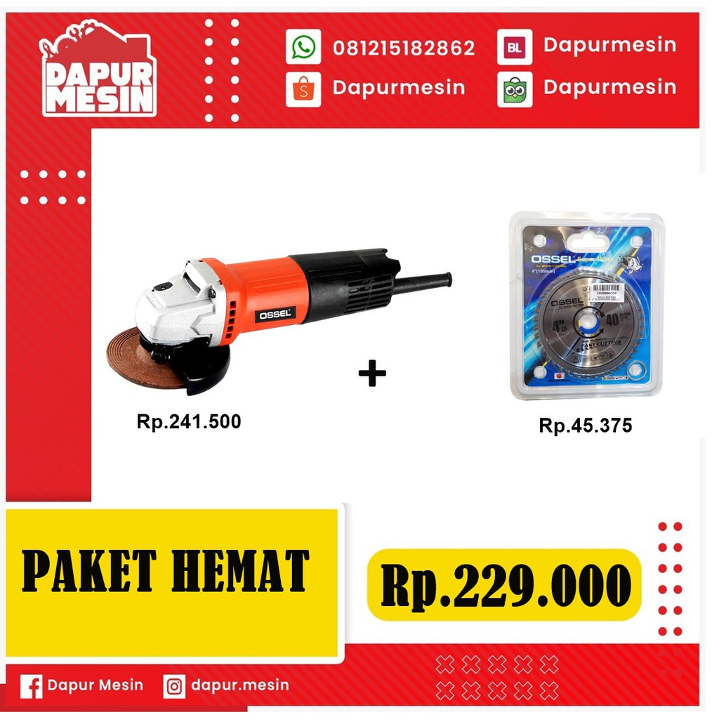 GERINDA TANGAN GT 091 Ossel