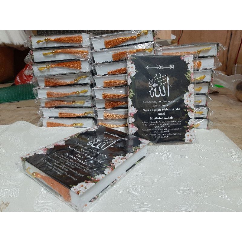 

majmu syarif art paper 431 halaman bahan laminasi dop corak bunga