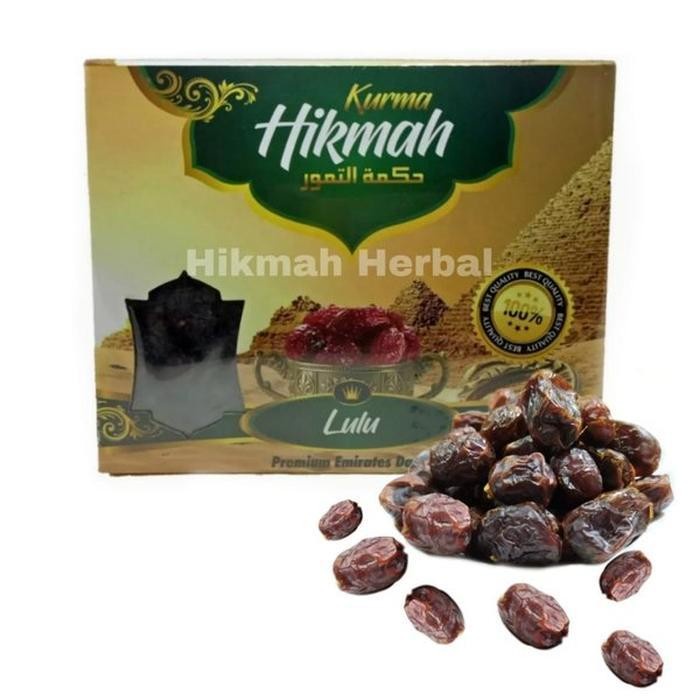 

KURMA LULU 1 KG HIKMAH PREMIUM QUALITY ENAK NIKMAT ORIGINAL JENIS LULU