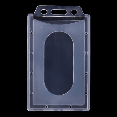 

Tempat ID Card Name Tag Holder Card Bahan Tebal HD Transparan ID Card Case