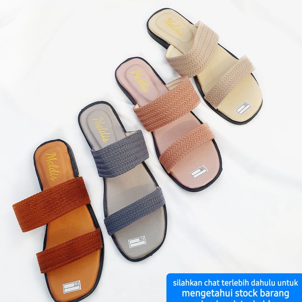 SANDAL SELOP SENDAL FASHION WANITA MURAH SLIP ON / SLOP