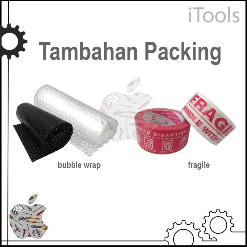 

Bubble wrap tambahan packing