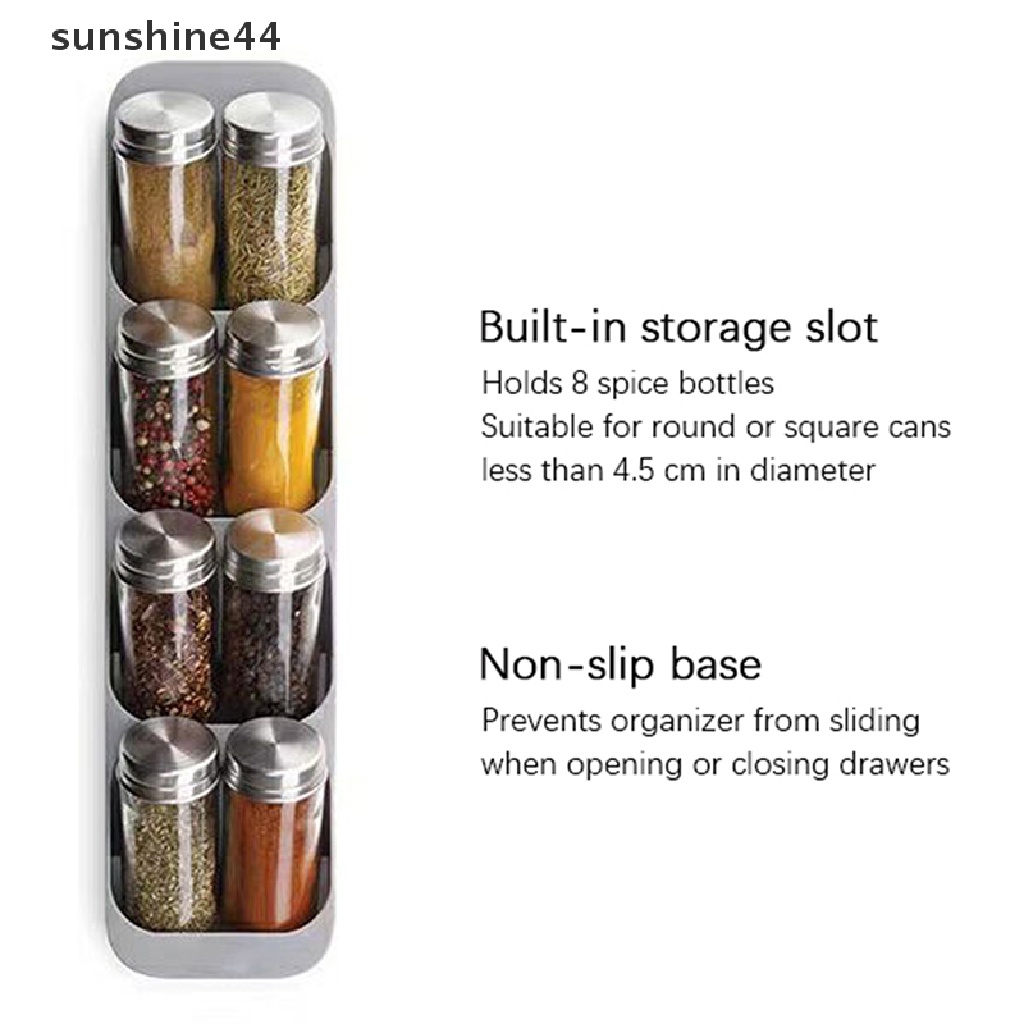 Sunshine Rak Organizer 8 Sekat Untuk Bumbu Dapur