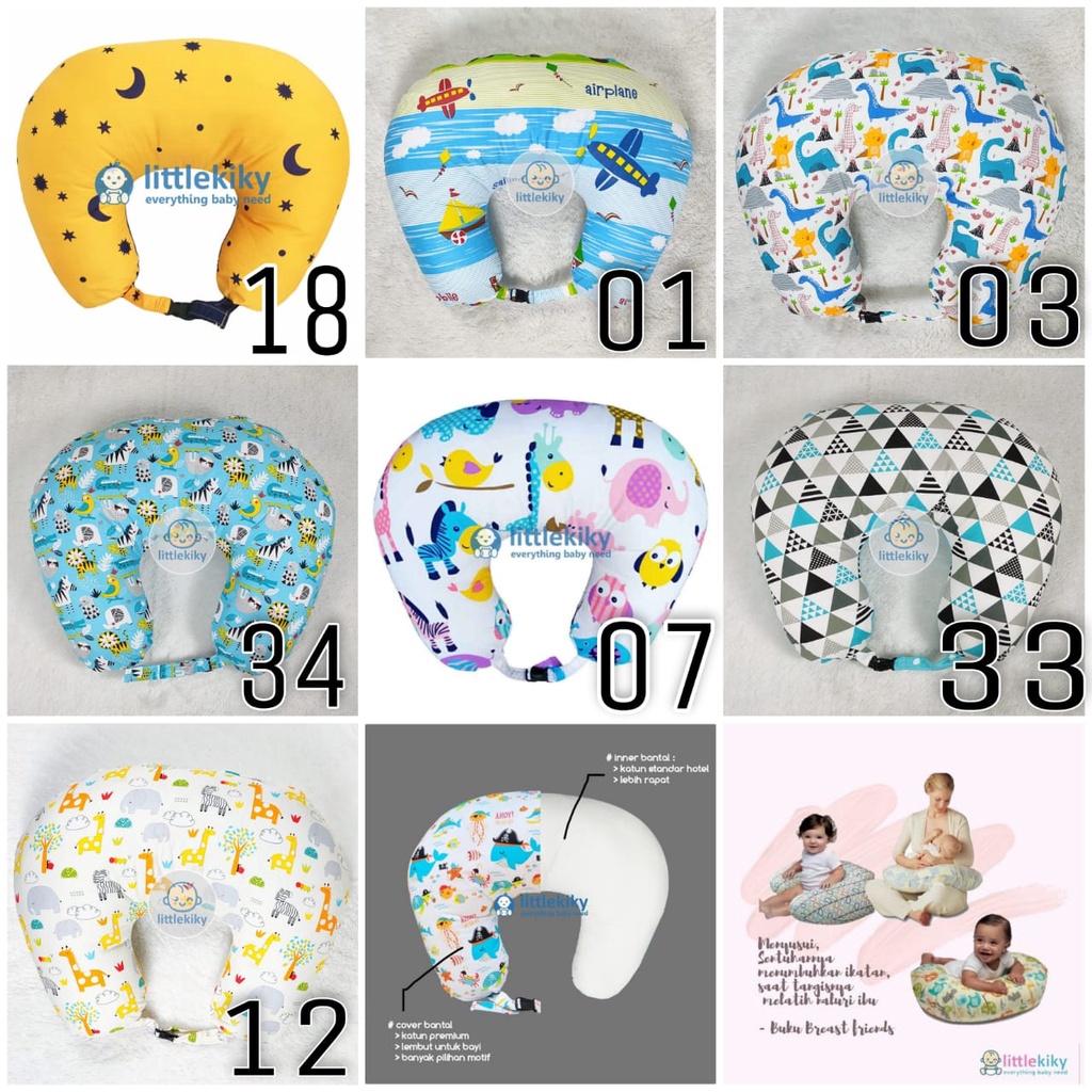 Bantal Menyusui Merk Little Kiky Aneka Motif - Nursing Pillow