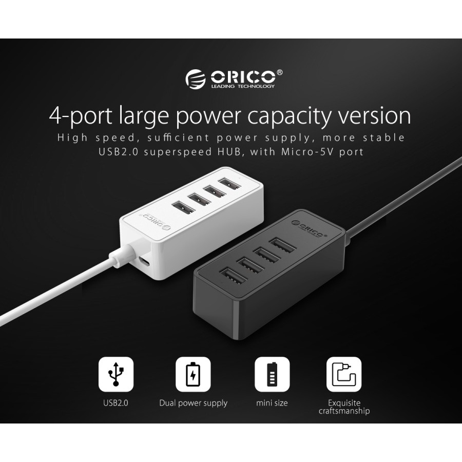 ORICO W5P-U2 USB2.0 Hub 4 ports 30cm