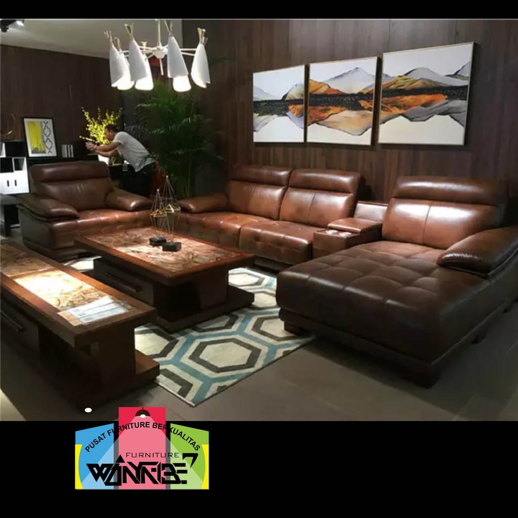 SOFA CAFE BROWN MODEL CUSTOM FREE ONGKIR