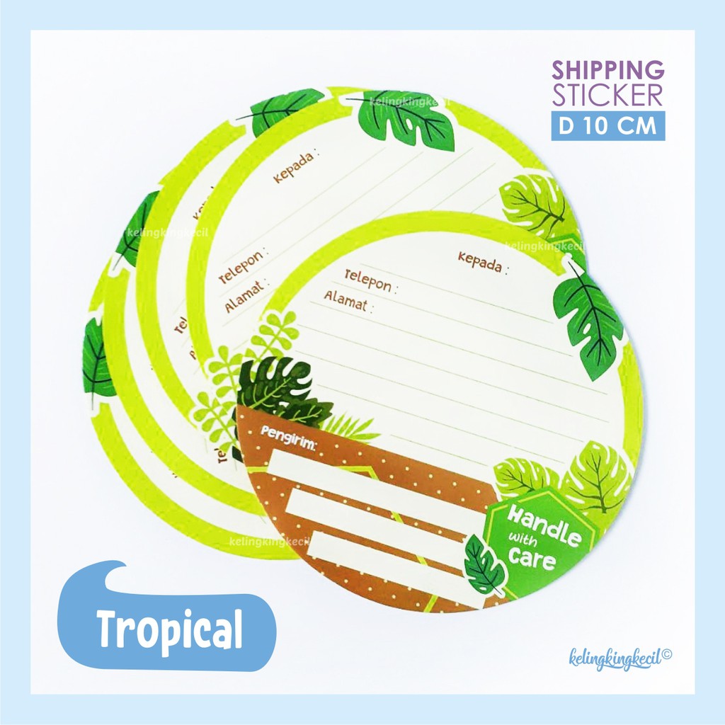 

Stiker Pengiriman Online Shop - Tropical