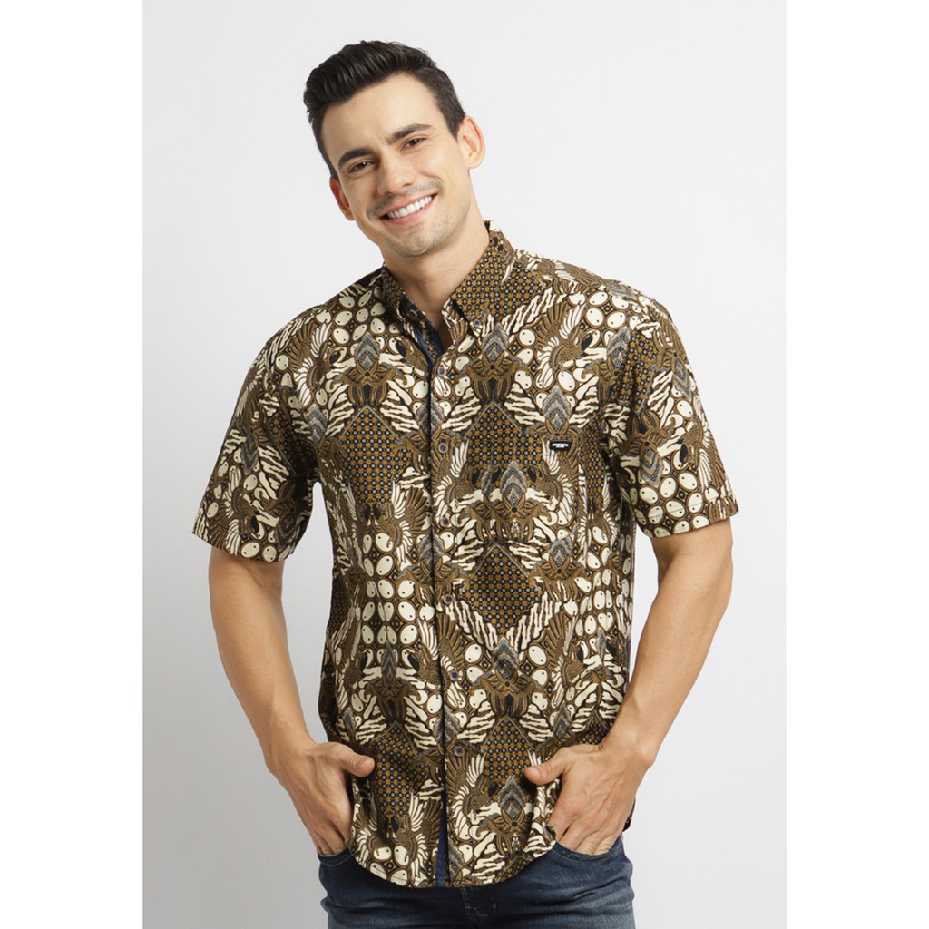 Kemeja Batik Pria - Poshboy Wajendra Men Modern Batik Shirt