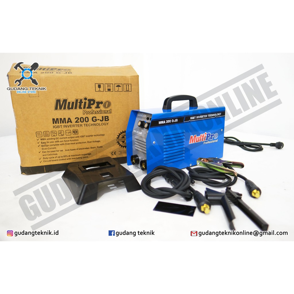 MESIN LAS INVERTER TIPE : MULTIPRO MMA 200 G-JB