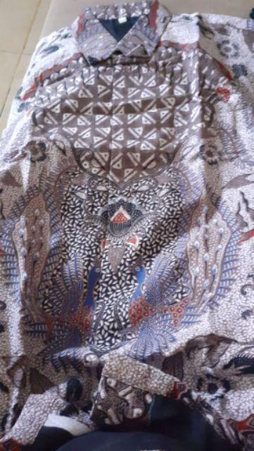 Damatra Kemeja Batik Pria Atasan Batik Baju Batik Pria Lengan Pendek Batik Modern Ori By Anjani