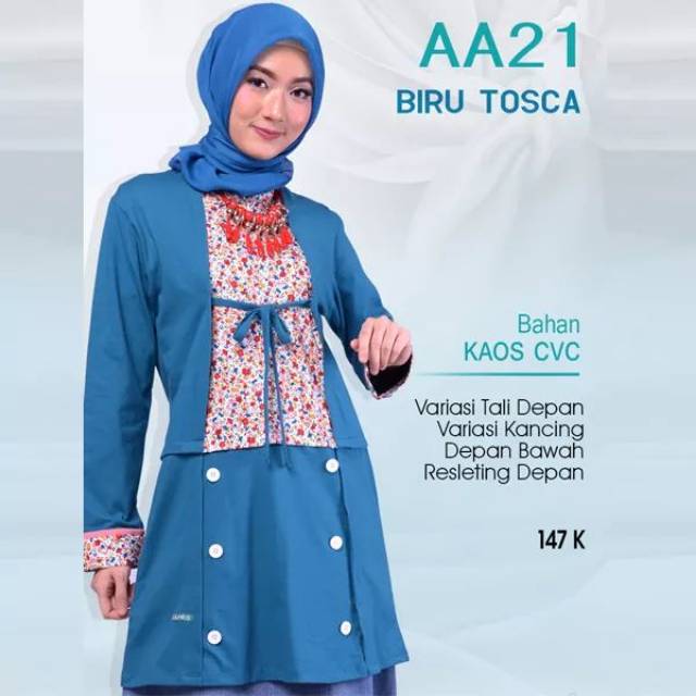 Dress Muslim | Atasan brand Alnita An AA 21