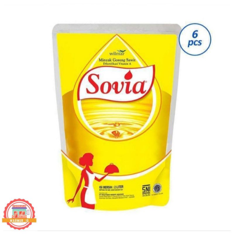 

Sovia Minyak Goreng 2 Liter isi 6 pcs