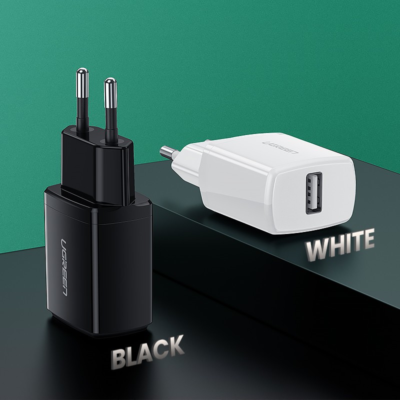 【Stok Produk di Indonesia】Ugreen Kepala Charger USB 5V 2.1A Fast Charging Untuk iPhone X 8 7 iPad Samsung S9 Xiaomi Mi 8