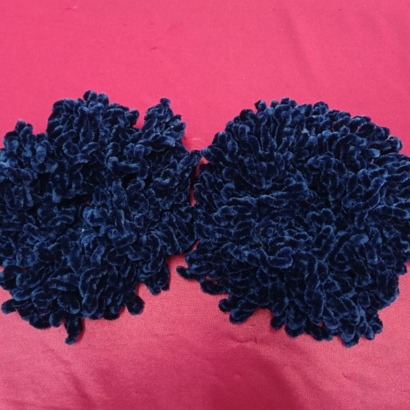 Iket rambut cepol gurita besar navy