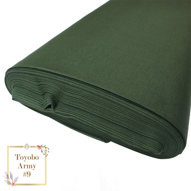 [PROMO!!] KAIN KATUN TOYOBO EXCLUSIVE ROYALMIX PREMIUM ORIGINAL PER-0.5M TERMURAH TOYOBO FODU FD ORI-Army