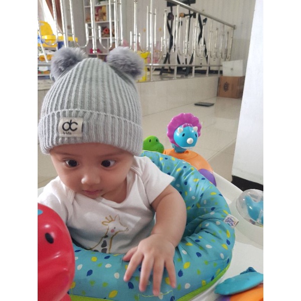 DC KIDS TOPI RAJUT ANAK POMPOM KUPLUK BAYI POMPOM PREMIUM