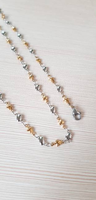 Kalung fashion import motif dolphin kombinasi