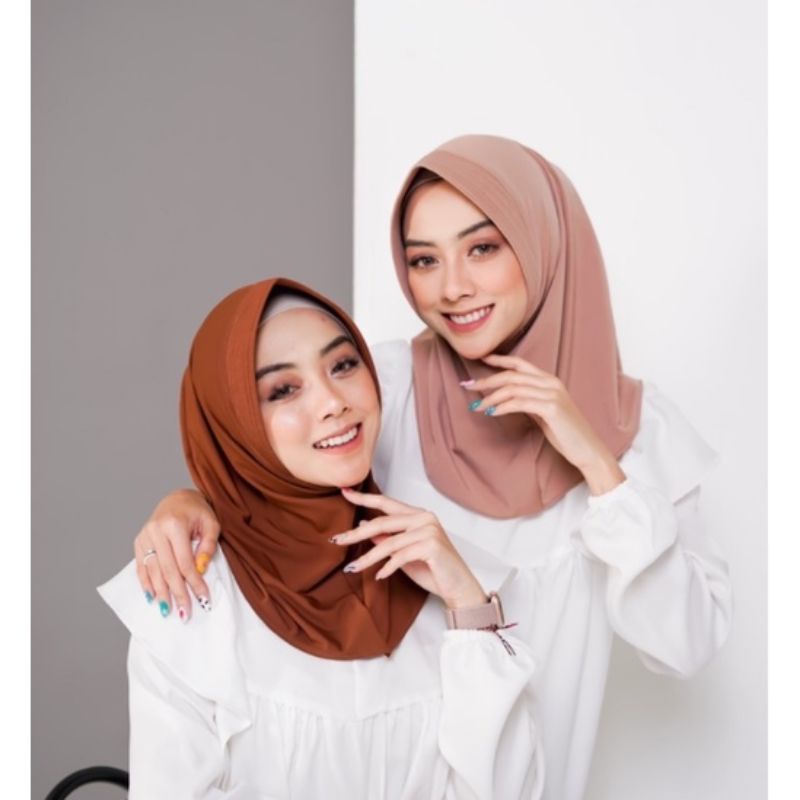 Bergo Sport Pendek Bahan Jersey / Hijab Olahraga Olah Raga Anak dan Dewasa / Jilbab Premium Murah Viral