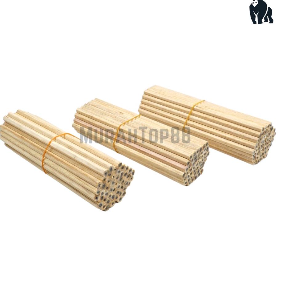 

Special Limited Pencil 2B Kayu Polos / Pensil Murah Segi Enam [1 IKET isi 50 PCS]