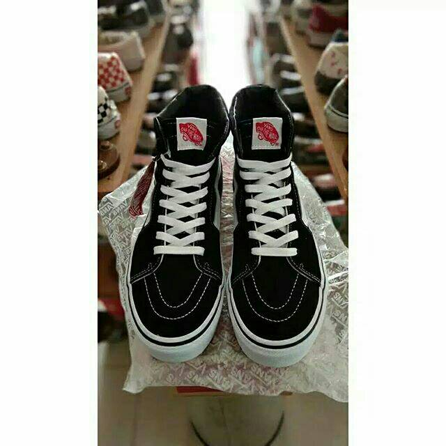 VANS SK8Hi Black White Original Global Market