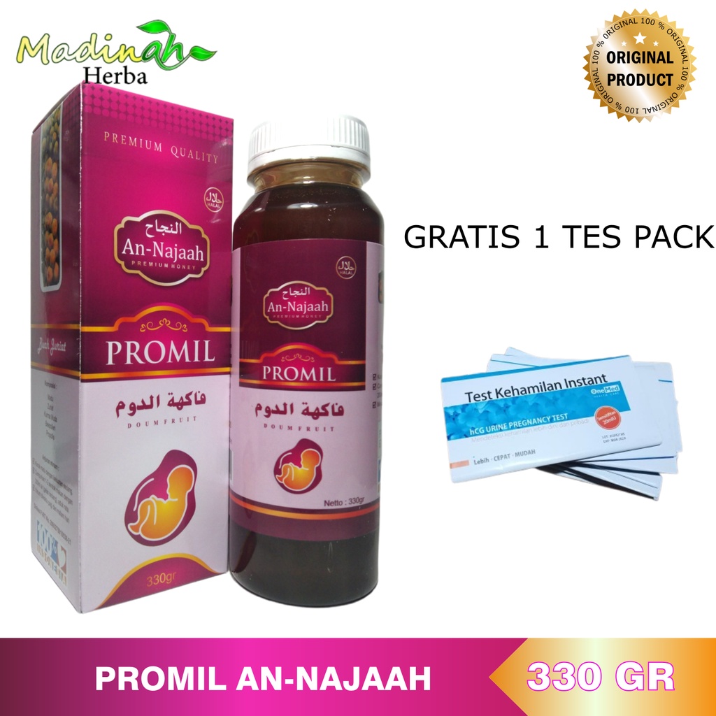 Madu PROMIL Zuriat Plus Kurma Muda Suami Istri | GRATIS 1 TES PACK | Ganti Kemasan Madu Prenamil BPOM |Madu Zuriat Plus Untuk Program Hamil Untuk Pria dan Wanita