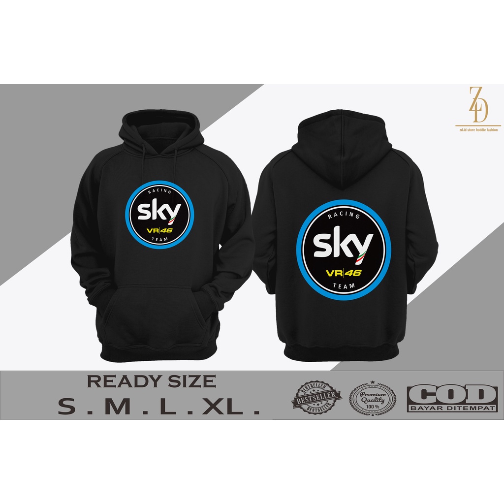 JAKET HODDIE SKY RACING TEAM VR46 01 | HOODIE PRIA | JAKET PRIA | HOODIE KEREN