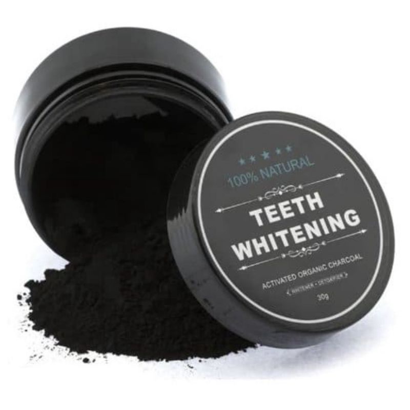 Pemutih Gigi Teeth Whitening Actived Charcoal Powder