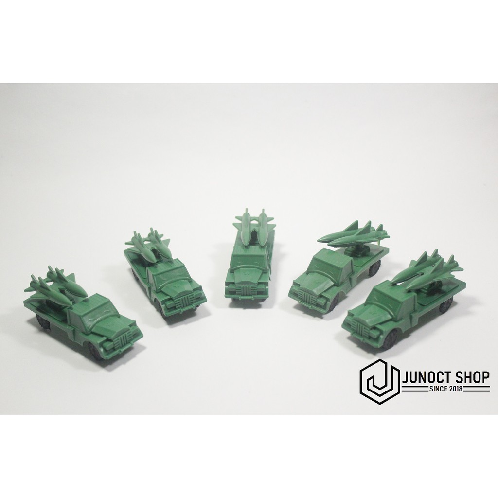 MOBIL TRUK PICK UP MILITER ROKET TEMPUR BAZOKA DIORAMA MAKET MINIATUR