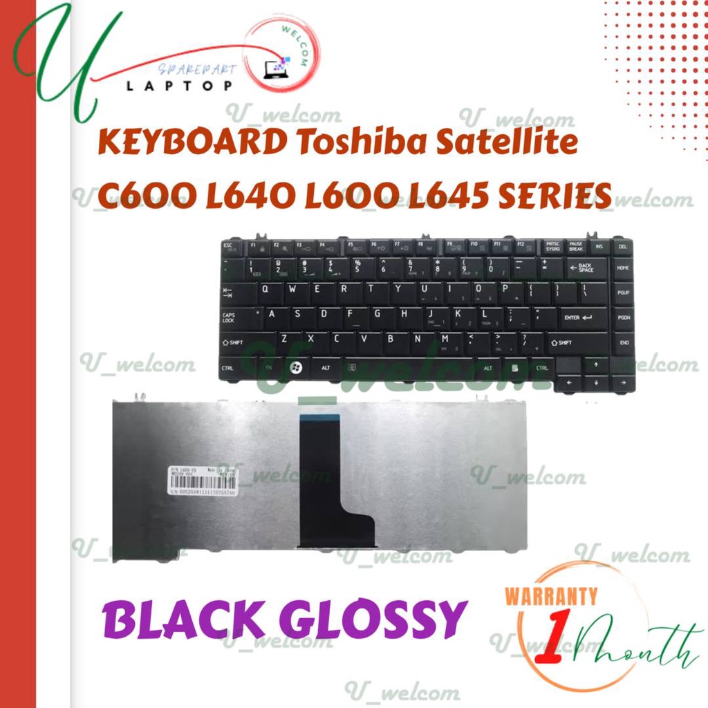 Keyboard Toshiba Satellite L730 L735 L740 L745 glossy