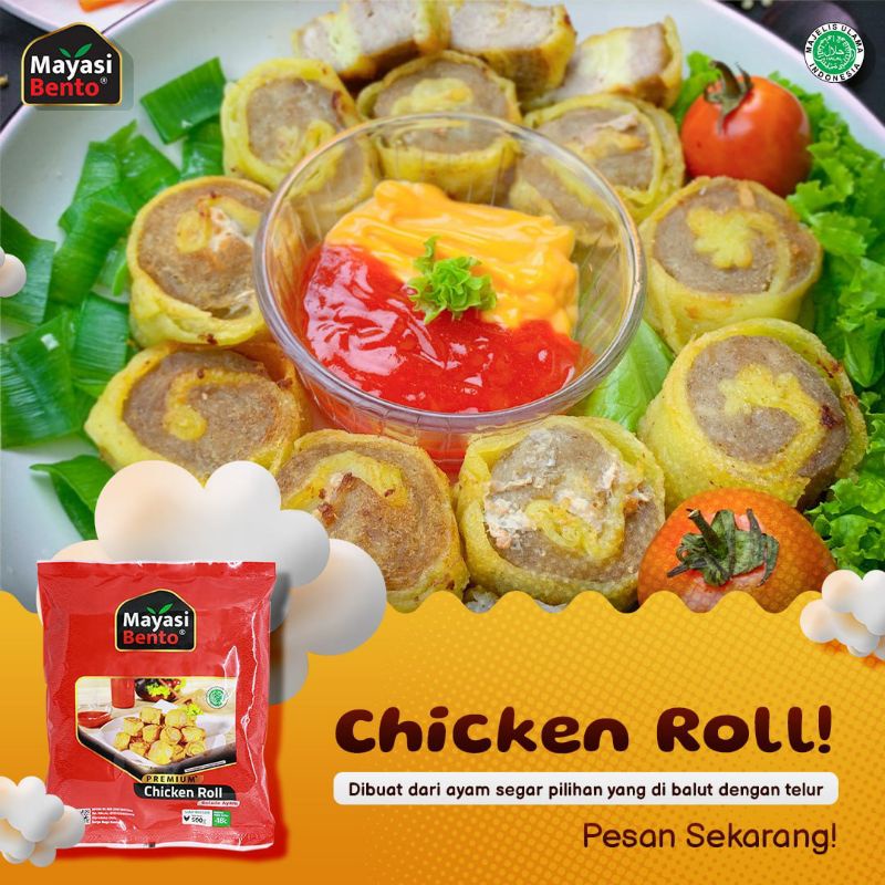 

Chicken Roll / Egg Chicken Roll Bento / Rolade Ayam / Chicken Egg Roll / Eggroll Chicken Frozen Mayasi Bento Bekasi / Cikarang - Isi 18pcs 500g