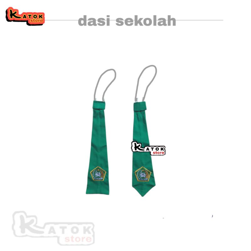 Dasi Sekolah MI Warna Hijau