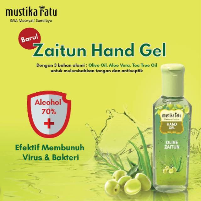 Mustika Ratu Hand Sanitizer Zaitun 60 mL